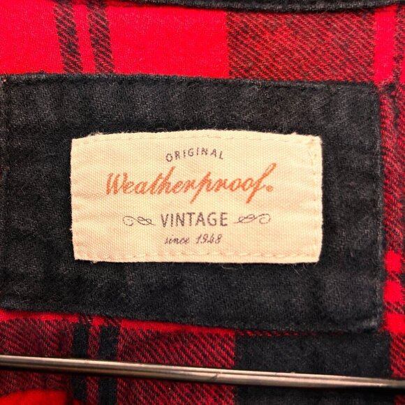 Weatherproof Vintage Cotton Flannel Plaid Button Up Women's XL Shirt - Picture 2 of 11